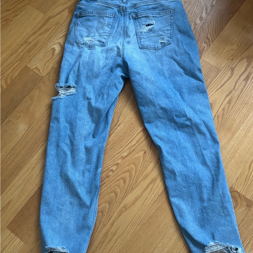 American Eagle Outfitters Light Blue Stretch Jeans 10 LONG - Picture 5 of 5
